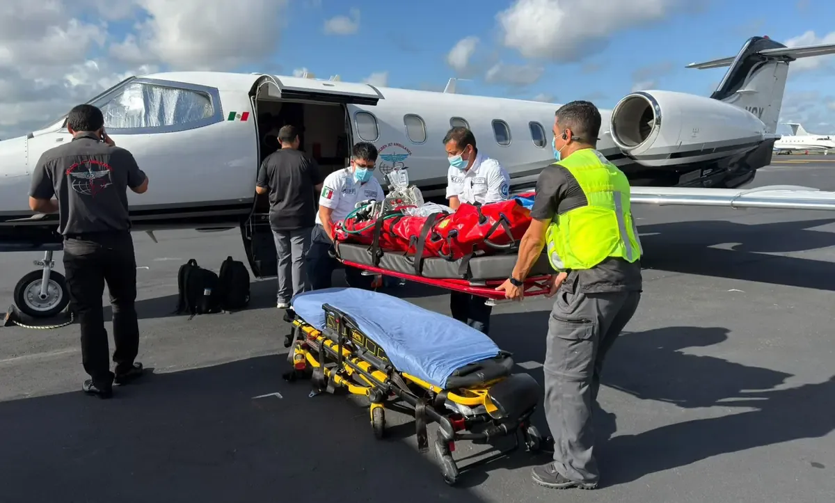 El rápido traslado aéreo demuestra la eficacia de la atención médica interinstitucional en casos críticos.