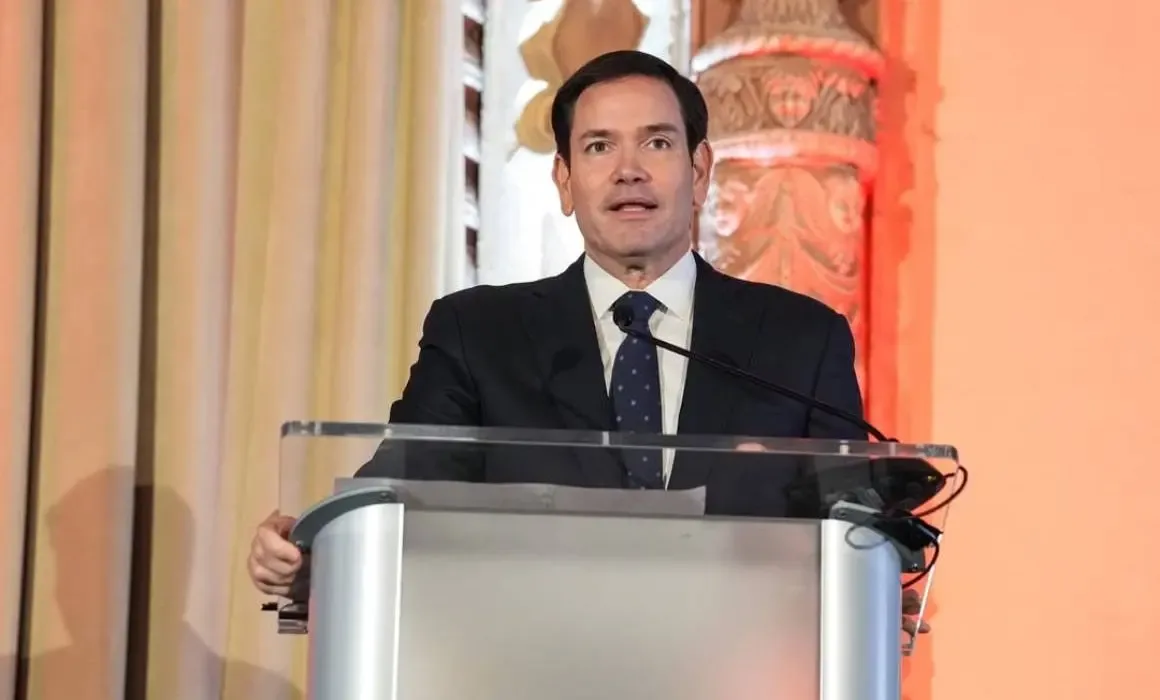 "El secretario de Estado, Marco Rubio, durante su audiencia en el Senado."