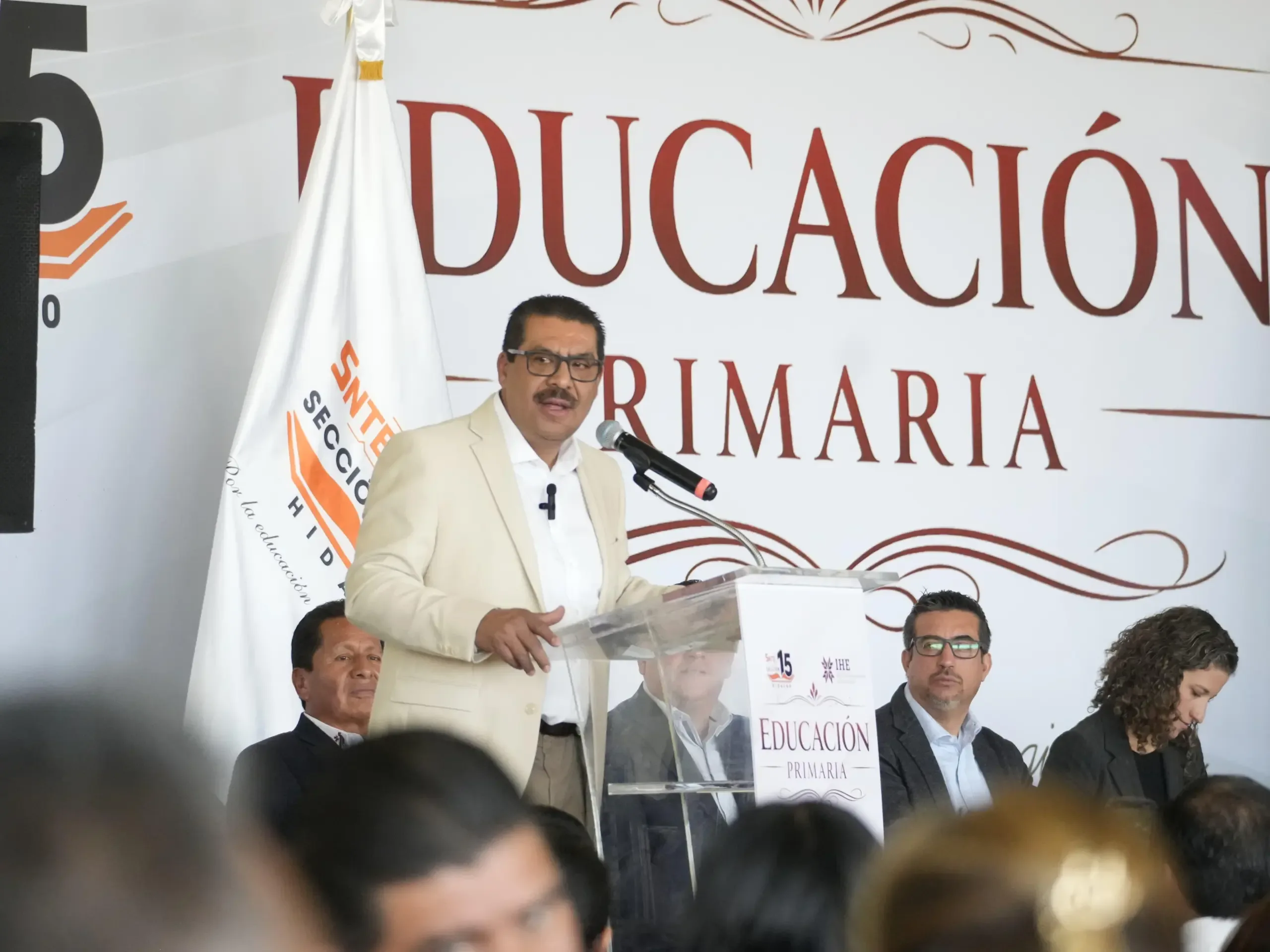 "El Secretario General Said Vargas Sáenz durante la conmemoración en Hidalgo."