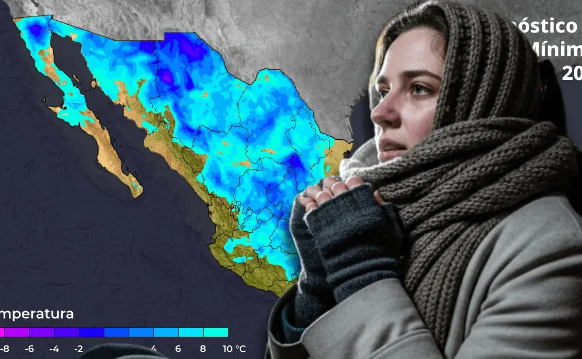 "El SMN alerta sobre el impacto del frente frío 32 en México."
