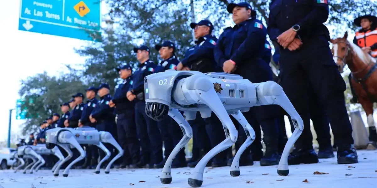 El uso de tecnología robótica refuerza la seguridad en eventos masivos en Guadalupe.