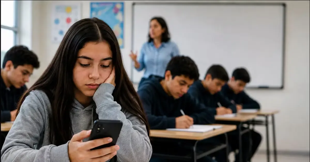 La Universidad Iberoamericana advierte que el uso prolongado de celulares impacta la salud emocional de los adolescentes.