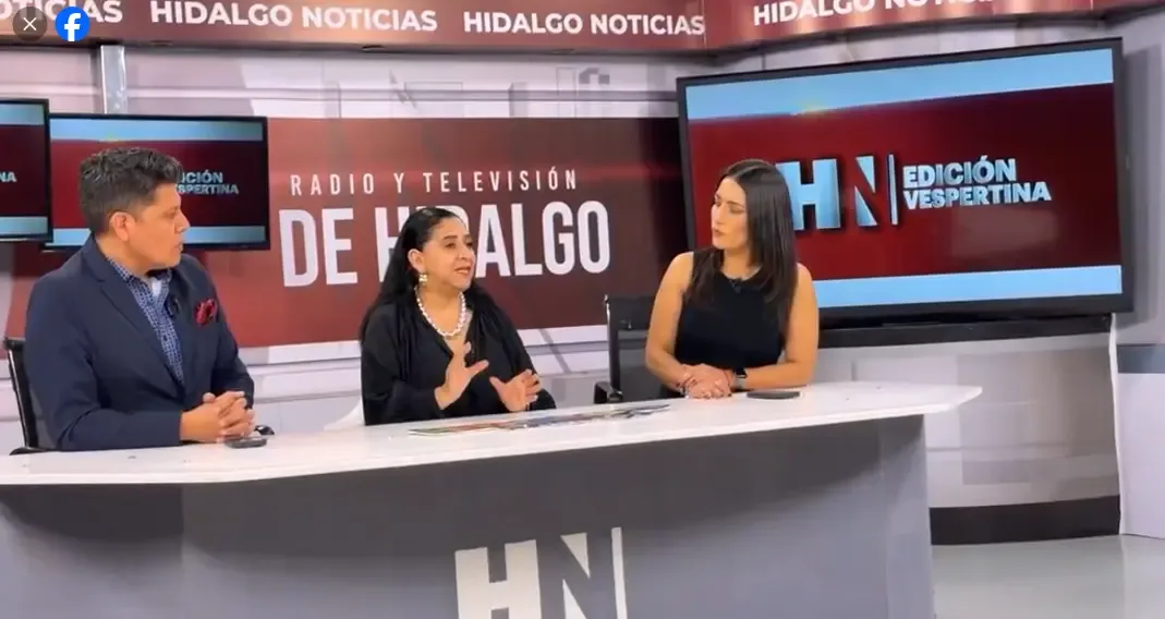 Elizabeth Quintanar Gómez durante su entrevista sobre turismo en el Canal 3.