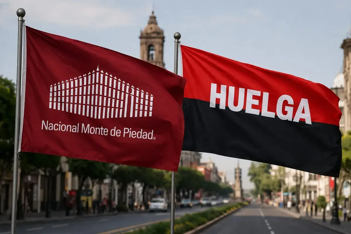 Empleados protestan por falta de diálogo y demandas salariales en la capital poblana.