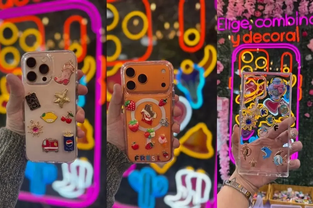 Emprendedores de Accesorios Dex presentan sus fundas personalizadas en la Feria de León.