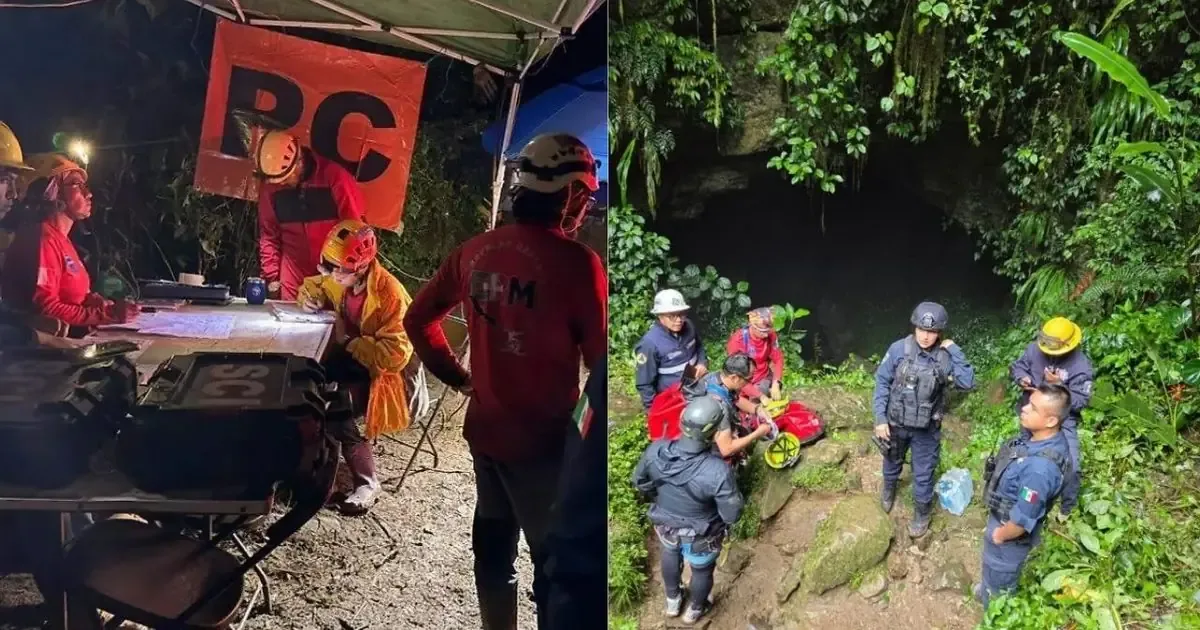 Se concluyó la búsqueda tras hallar los cuatro integrantes de una familia de Chignautla en la gruta de Cuetzalan.