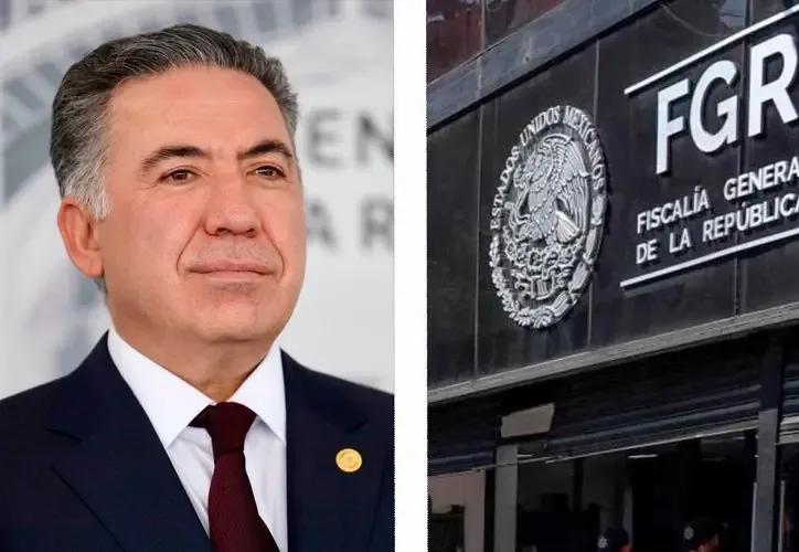 El senador compareció ante la Fiscalía tras señalamientos de EU vinculándolo al crimen organizado.