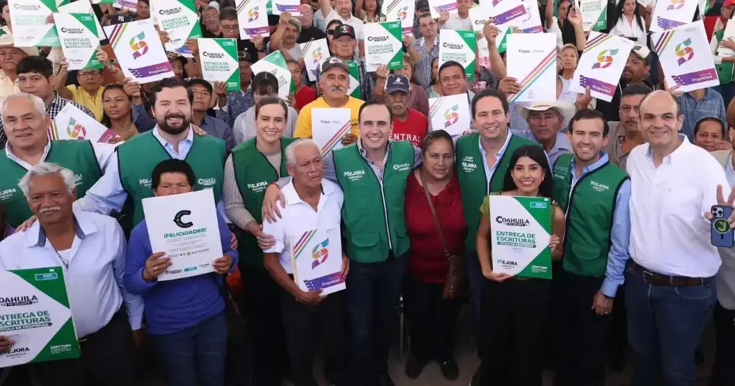 El programa de Escrituración busca brindar seguridad jurídica a más familias coahuilenses.