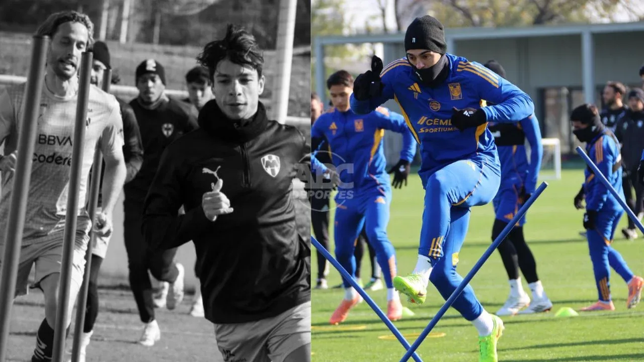 "Entrenamiento de Tigres mientras enfrentan el frío invernal en Monterrey."