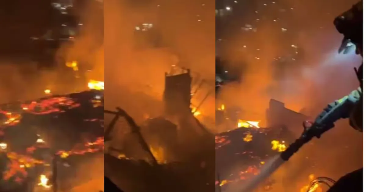 Equipo de bomberos combatió incendios en la colonia Camino Verde de Tijuana.