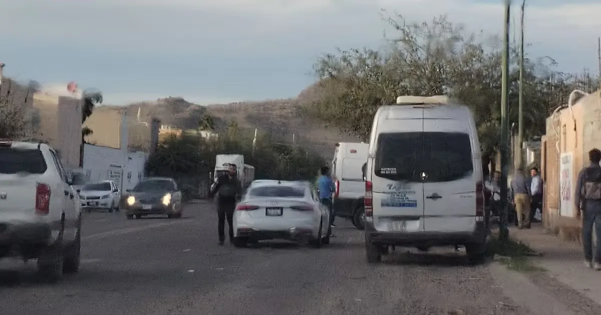 Escena de la agresión armada en San Bosco, Hermosillo.