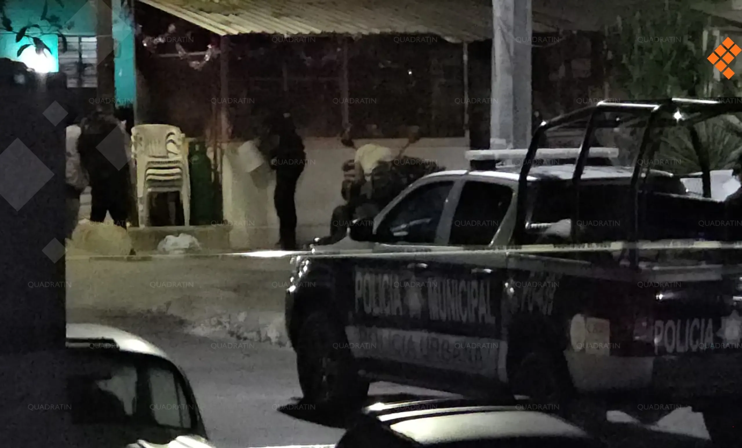 Escena del ataque armado en Acapulco, donde un hombre perdió la vida.
