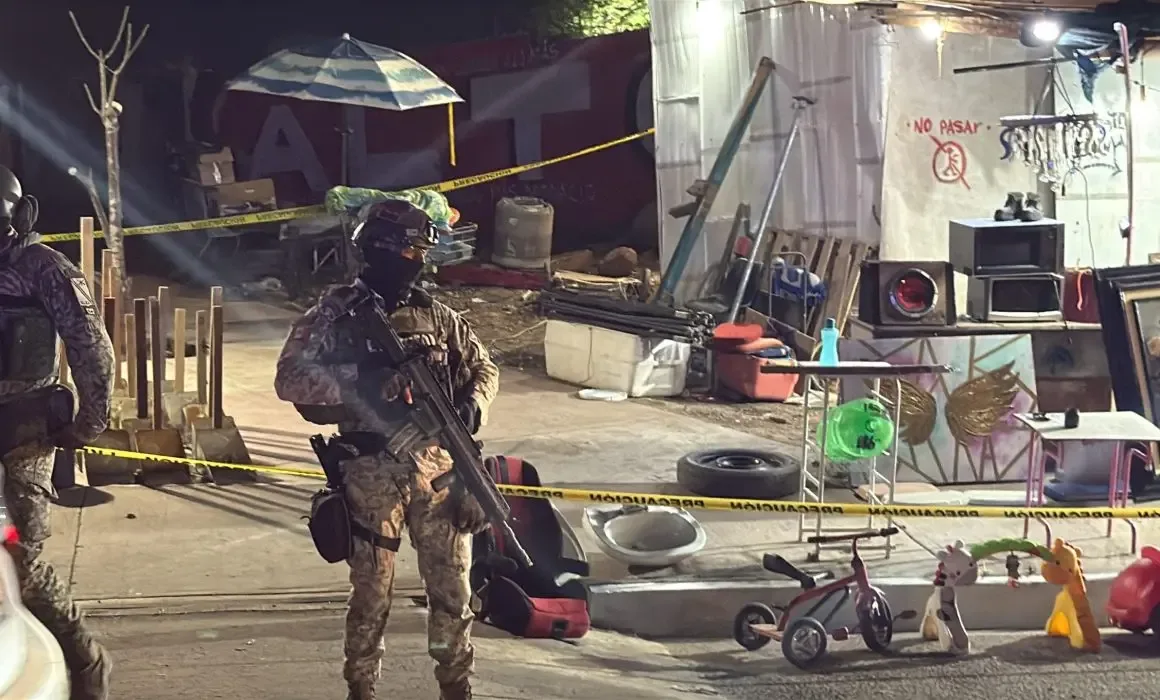 Escena del ataque en Culiacán que dejó seis personas fallecidas.