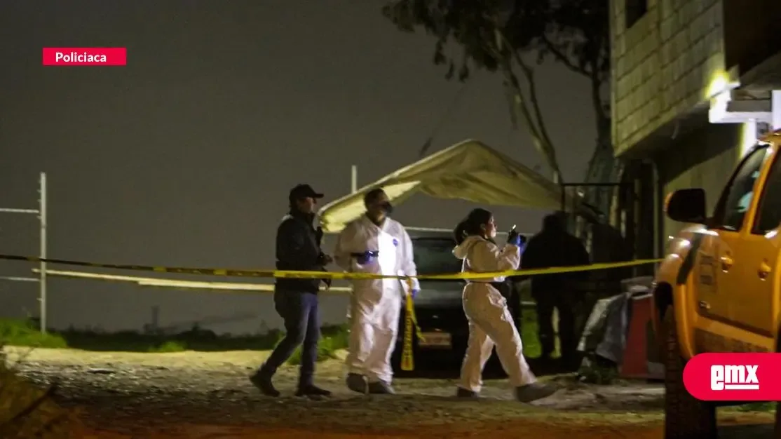 Escena del crimen donde un hombre fue asesinado en la colonia Las Huertas, Tijuana.