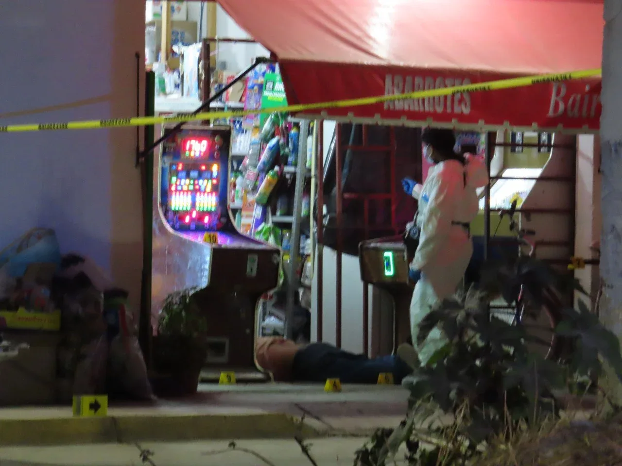Escena del hallazgo de un cuerpo en Parques La Noria, León.