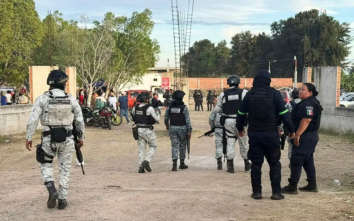 Escena del trágico ataque armado en Salamanca tras un partido de fútbol.
