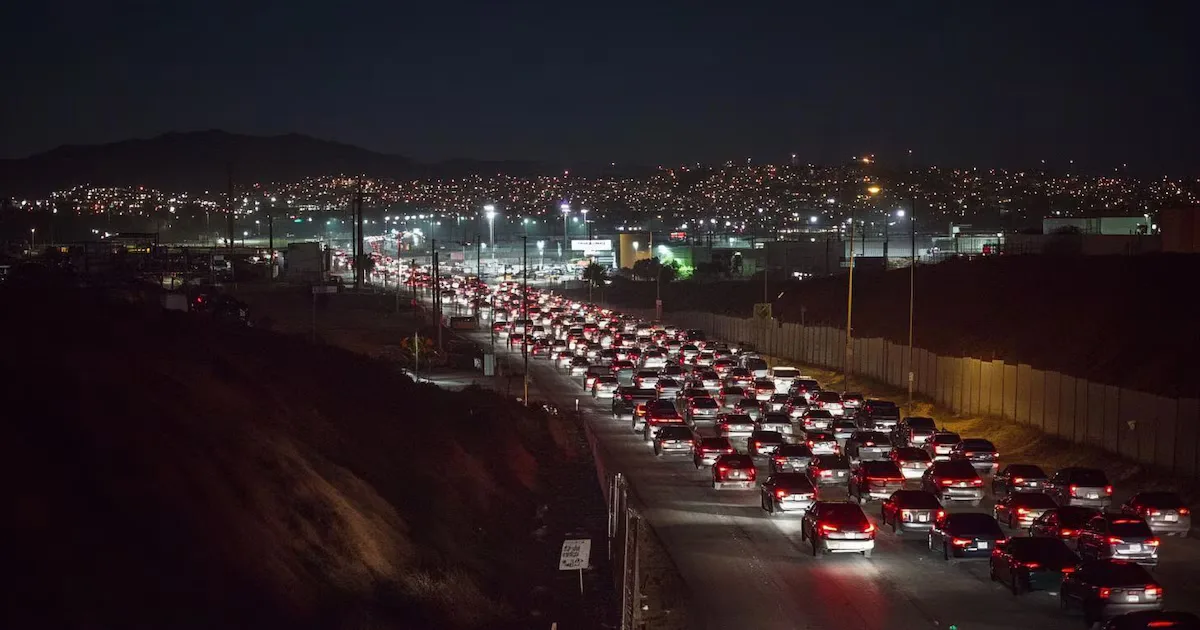 Estado actual de las garitas en Tijuana, Baja California.