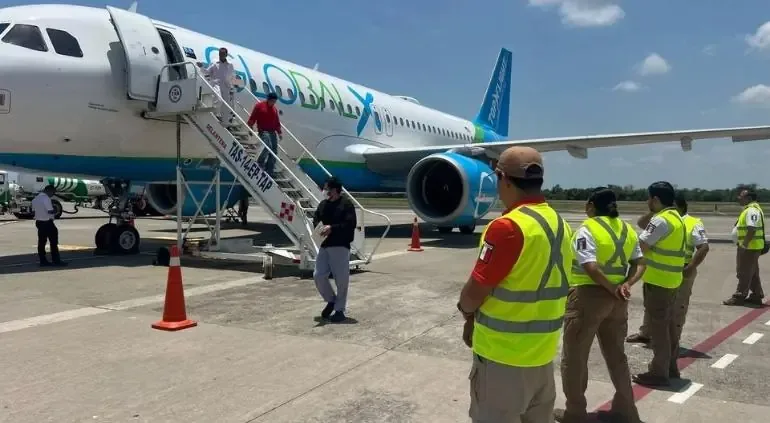 Se realizó una repatriación masiva tras el aterrizaje de seis vuelos en el aeropuerto de Tapachula.