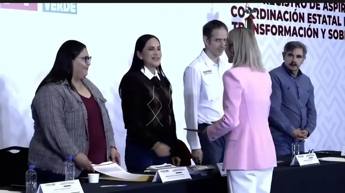 La alcaldesa de Mazatlán busca liderar a Morena en la elección de 2027.