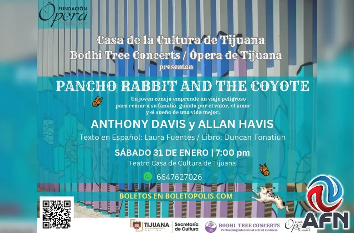 Estreno mundial de "Pancho Rabbit and the Coyote" en Ópera de Tijuana.