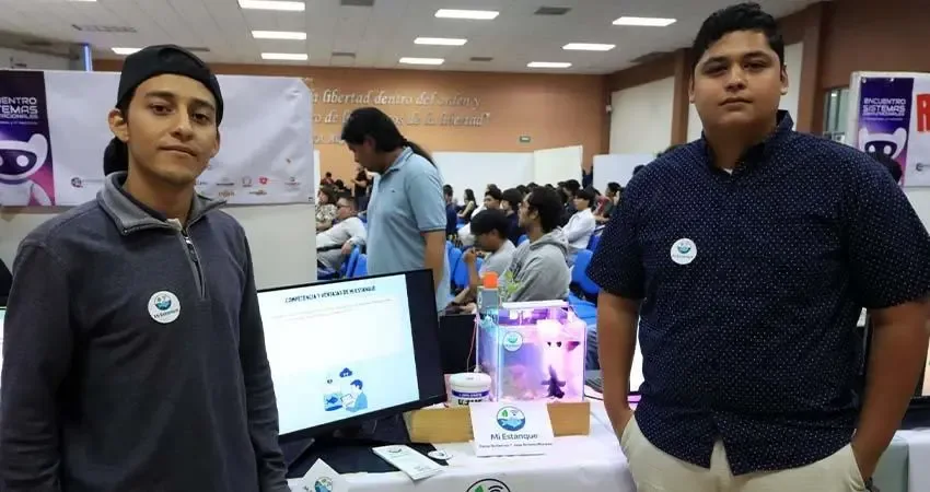 Estudiantes de UABCS presentan su sistema innovador "Mi Estanque".