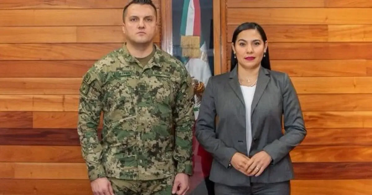 Fabián Ricardo Gómez al asumir la Secretaría de Seguridad Pública en Colima.