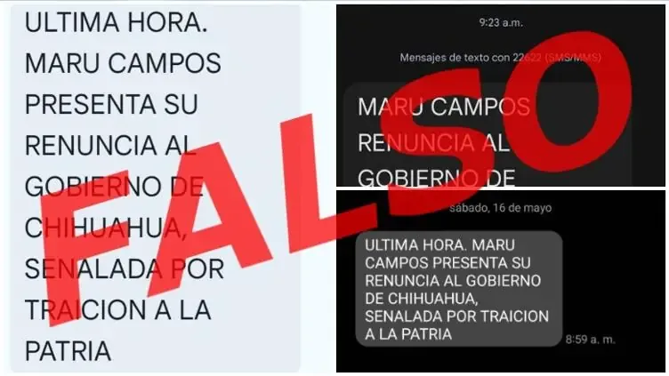 Mensajes engañosos llegan a móviles, pero no hay cambios en el gobierno.