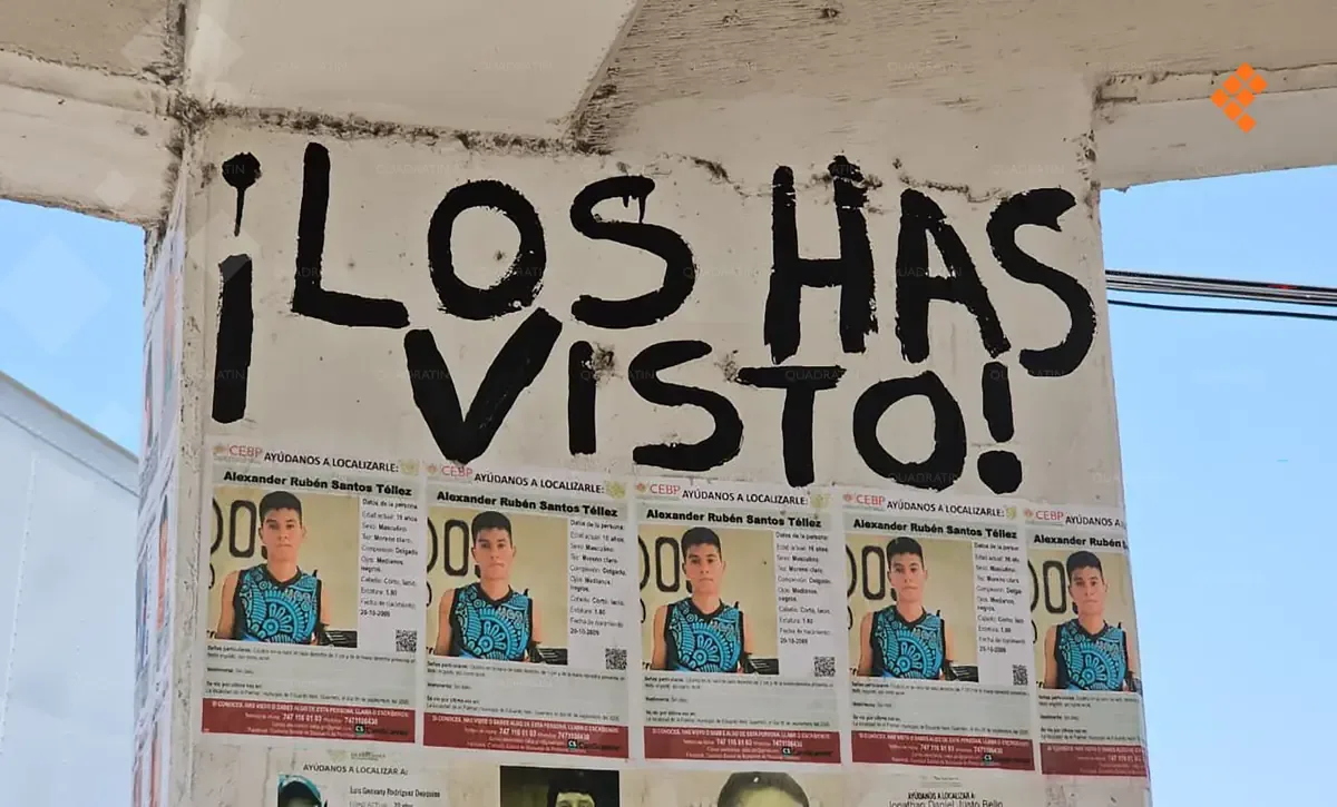 Familiares intensifican esfuerzos para encontrar a Alexander Rubén Santos Tellez, de 15 años, desaparecido desde septiembre.