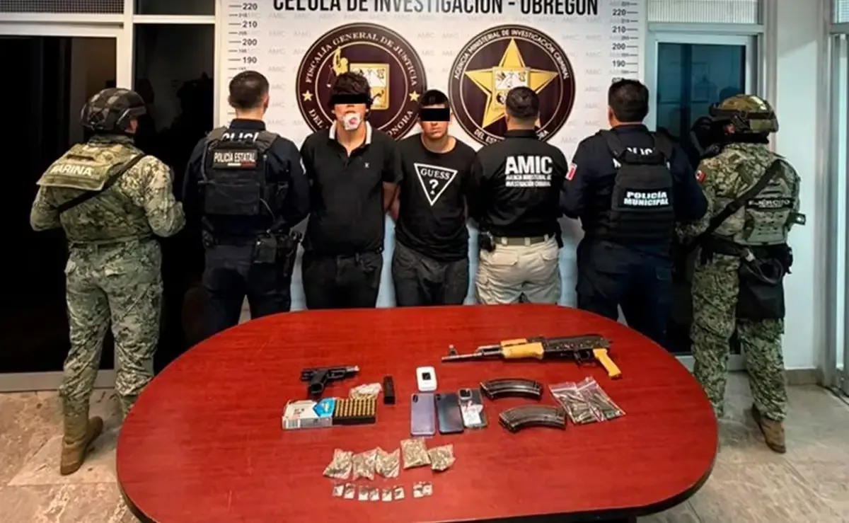 Detienen a joven sospechoso y aseguran arma utilizada en el homicidio de influencer en Cajeme.