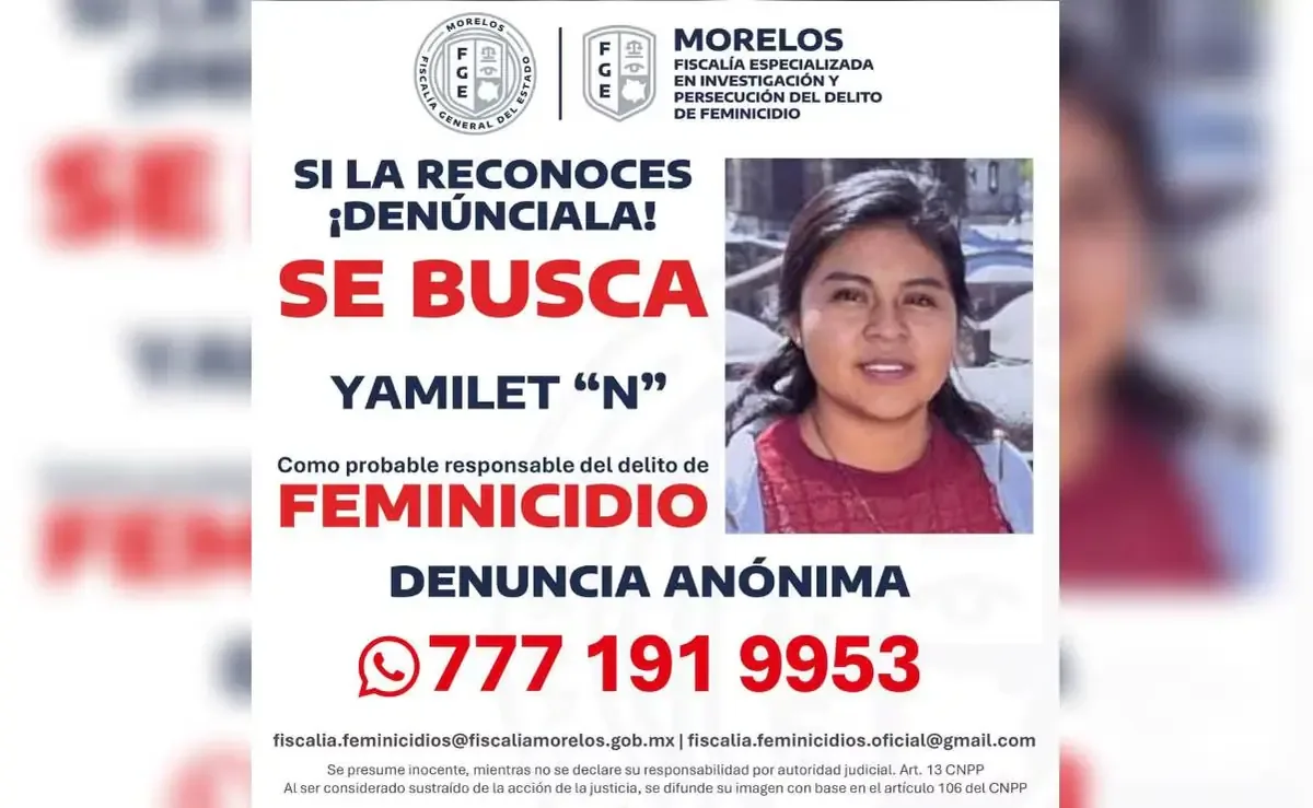 La Fiscalía de Morelos considera a Yamilet "N" como la principal sospechosa tras el brutal ataque contra María de los Ángeles Jiménez.