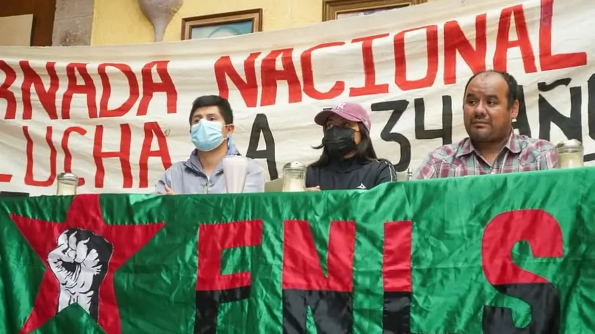 El FNLS busca la liberación de dos detenidos y apoyos para campesinos y estudiantes en su marcha pacífica.