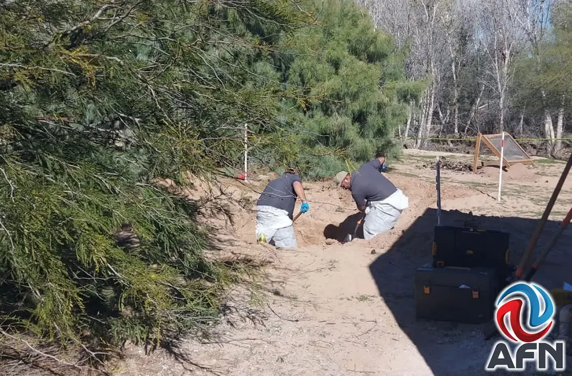 Fosa clandestina en la zona de reserva protegida de Mexicali.