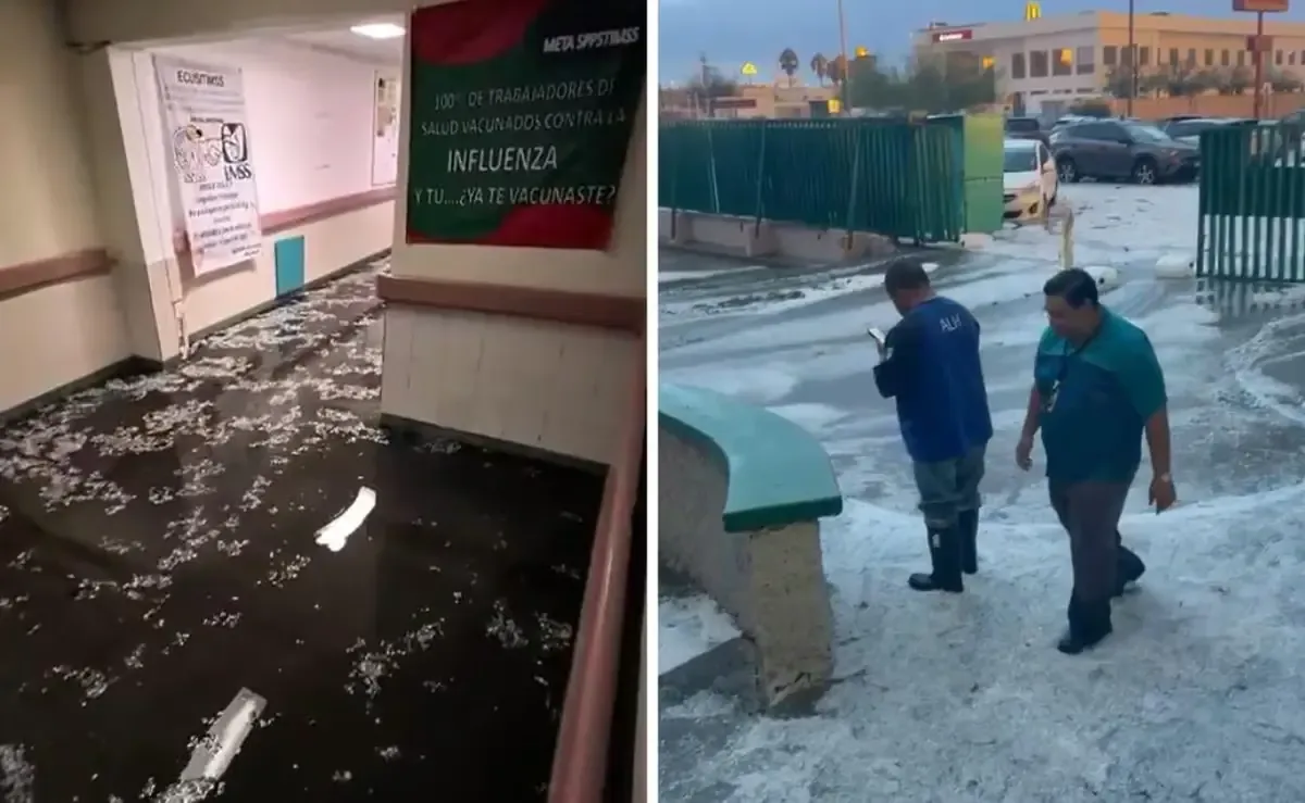 Las lluvias afectaron vialidades y el Hospital General de Zona Número 6 del IMSS.