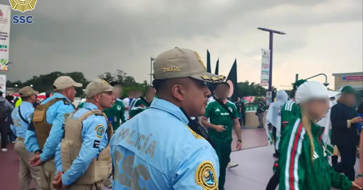 La seguridad en la Ciudad de México fue reforzada con un amplio operativo durante el inicio del torneo.