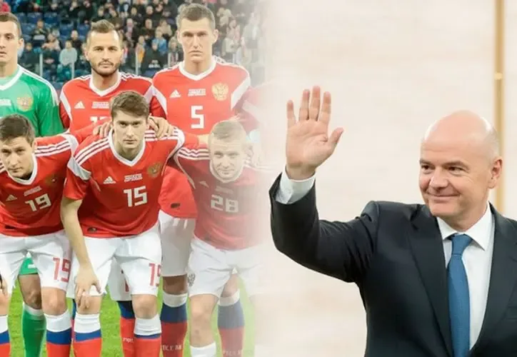 Gianni Infantino durante una conferencia sobre el futuro del fútbol internacional.