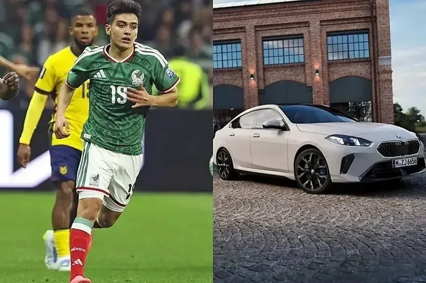 El futbolista de 17 años fue visto conduciendo un deportivo valorado en más de un millón de pesos.