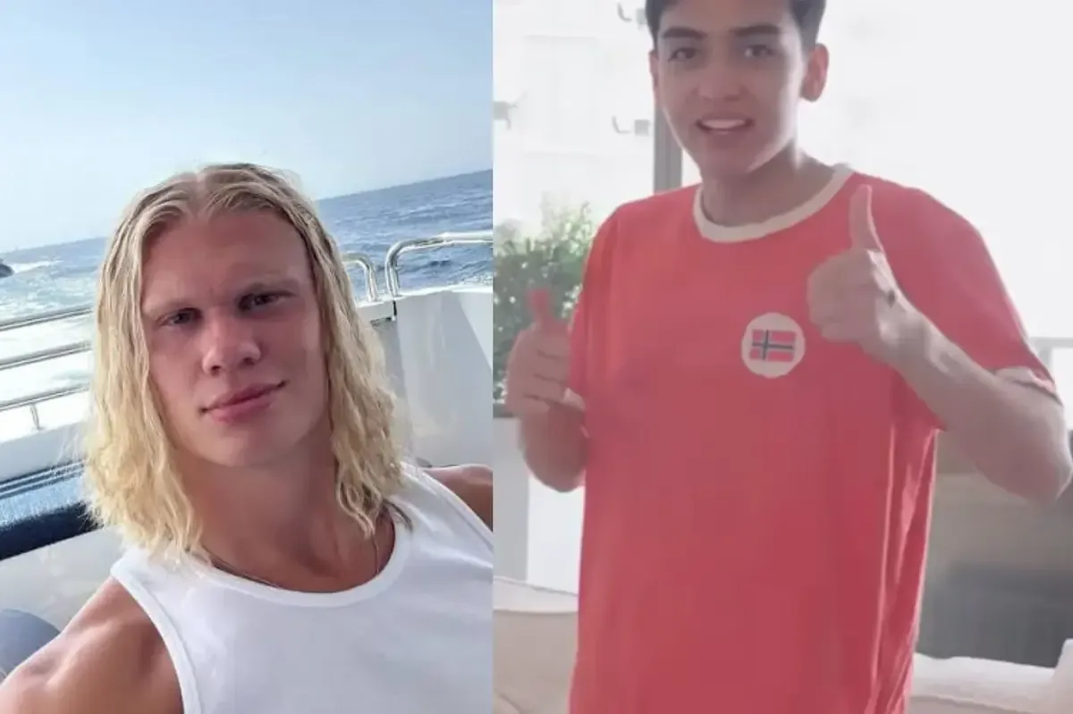 El joven futbolista mexicano se une al videoblog de Haaland en un momento inédito.