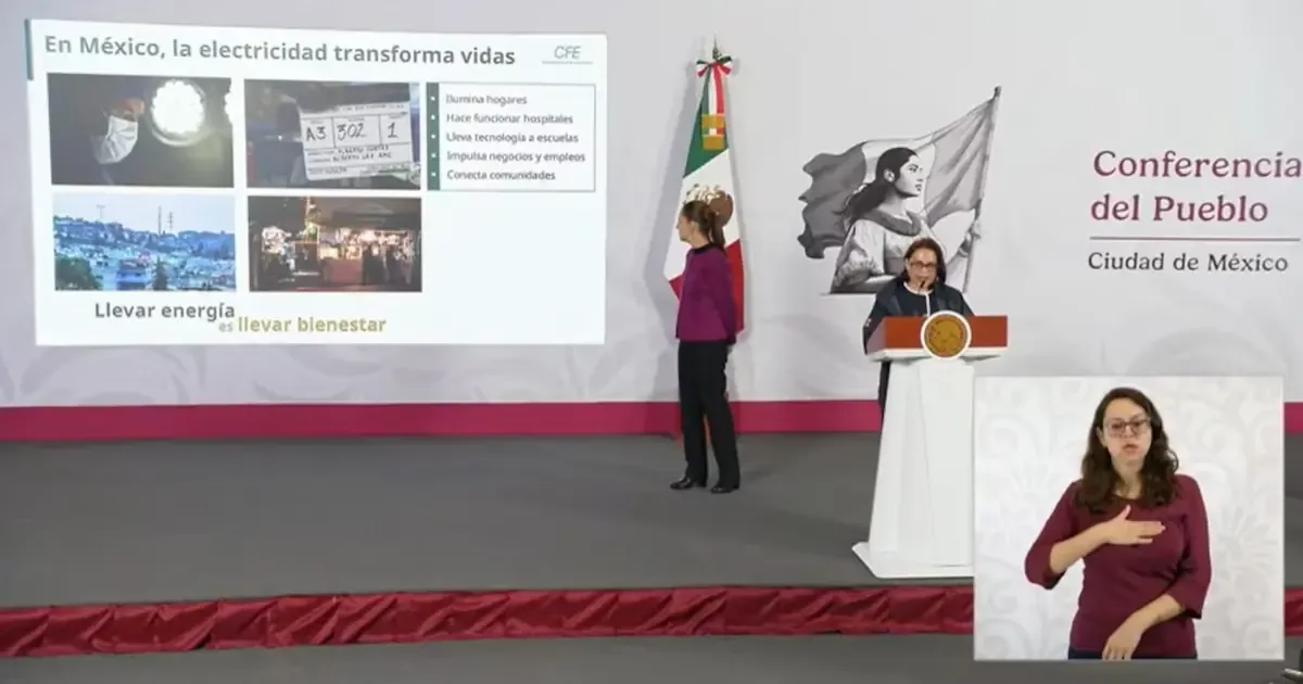 La mandataria presenta un ambicioso plan de electrificación para el país antes de 2028.