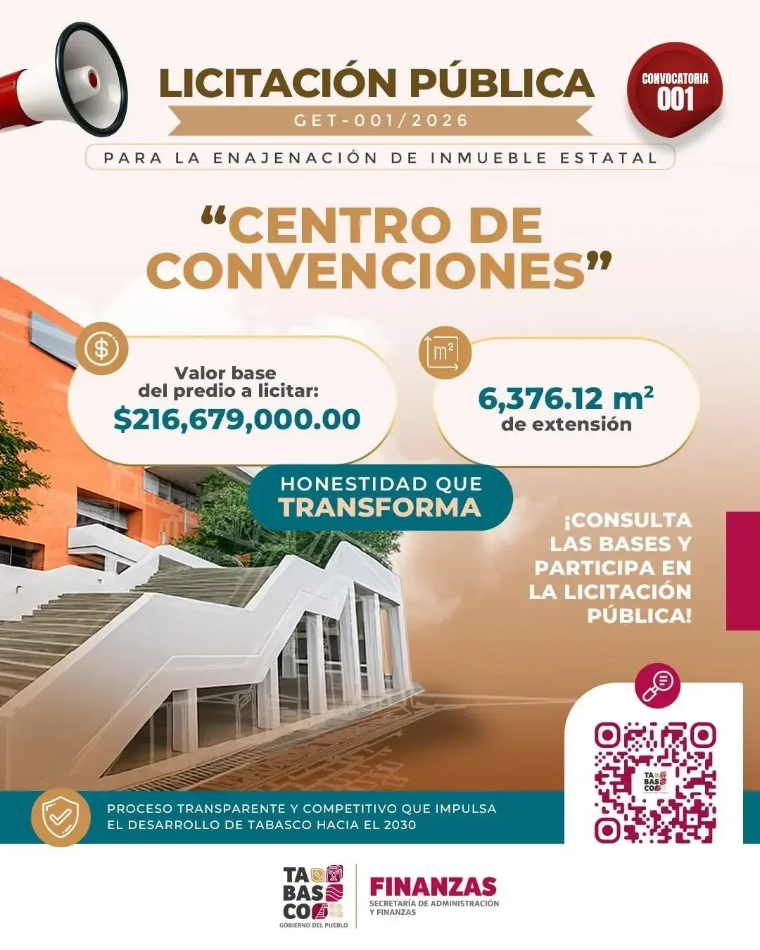 Dos inmuebles estatales buscarán atraer inversiones por más de 414 millones de pesos.