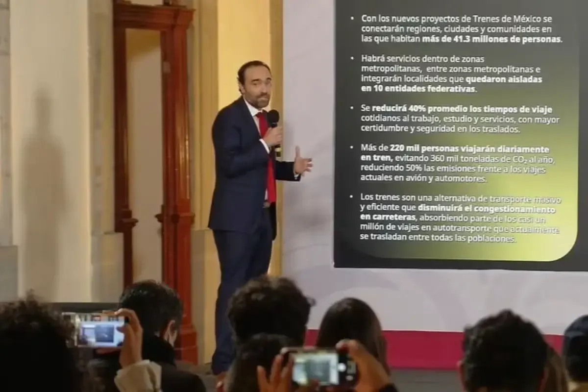 La Presidenta Claudia Sheinbaum presenta avances y proyectos de infraestructura ferroviaria para conectar el país.