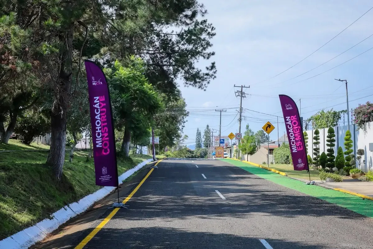 La rehabilitación del boulevard Francisco J. Múgica mejorará la movilidad y conectividad en la región de Ario.