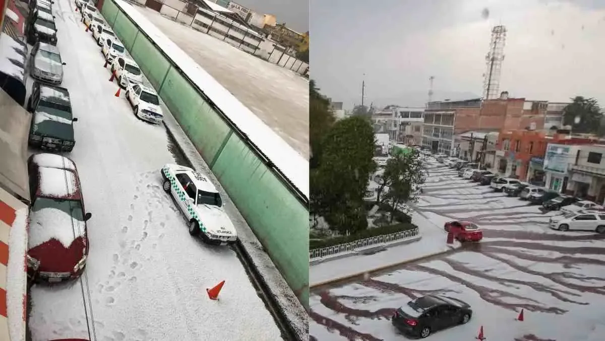 La intensa granizada y lluvia dejó afectaciones en carreteras y comunidades del Estado de México, generando encharcamientos y complicaciones en la circulación.