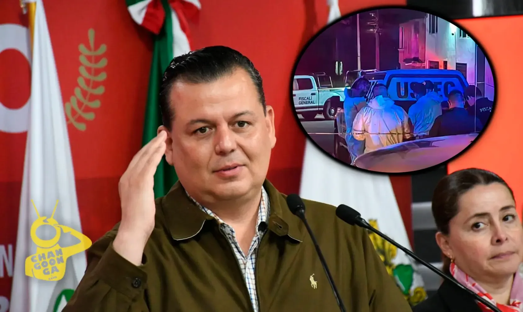 Guillermo Valencia Reyes durante la conferencia de prensa sobre cifras de homicidios.