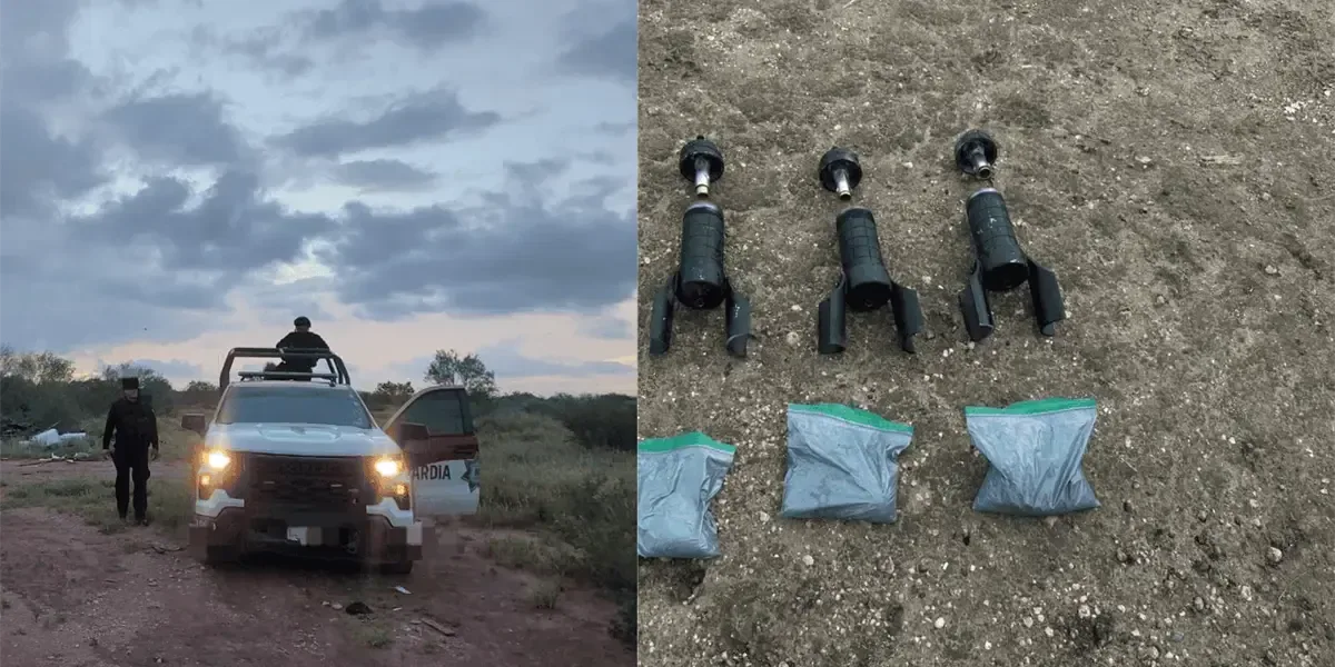 La Guardia Estatal asegura la zona tras el descubrimiento de objetos peligrosos en un fraccionamiento.
