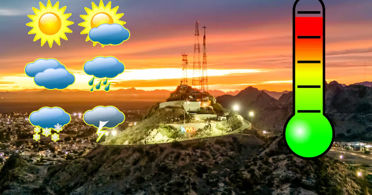 Hermosillo disfruta de un día soleado y fresco este lunes.
