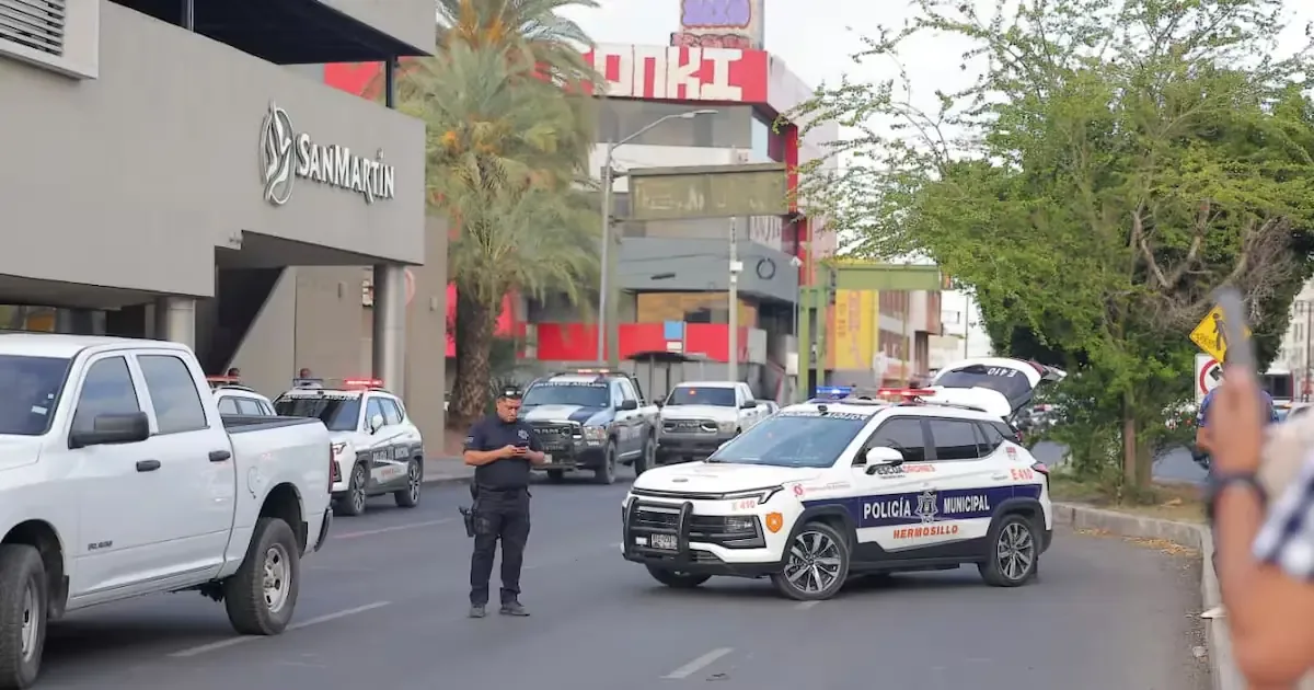 La agresión armada se registró en el centro de Hermosillo, generando una fuerte respuesta de las autoridades.