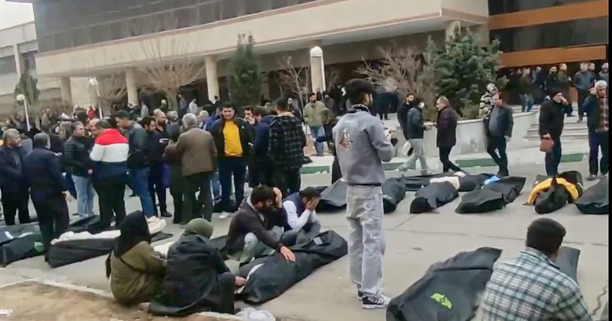 Hospitales de Irán desbordados por víctimas de la represión estatal en enero.