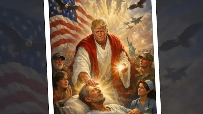 VIDEO | Trump sobre imagen de Jesucristo 