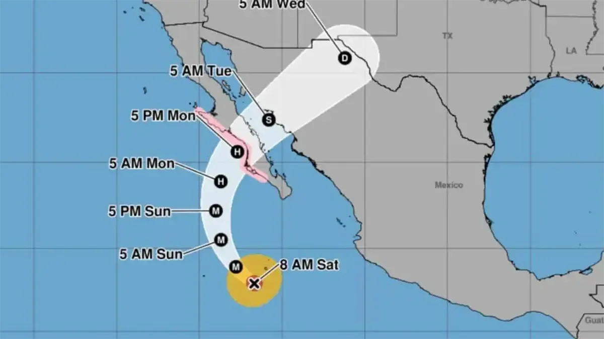 La Coordinación Nacional de Protección Civil urge a la población a tomar precauciones ante el huracán Polo.