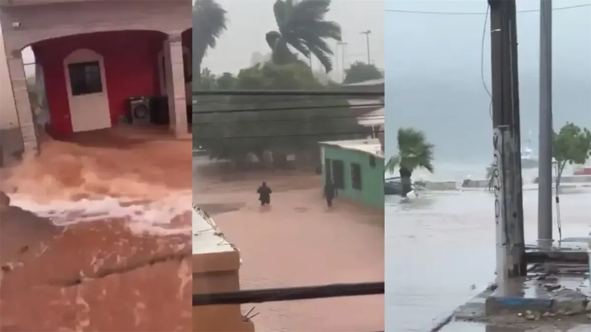 Guaymas sufre daños significativos tras el paso del huracán Polo, con calles anegadas y evacuaciones.